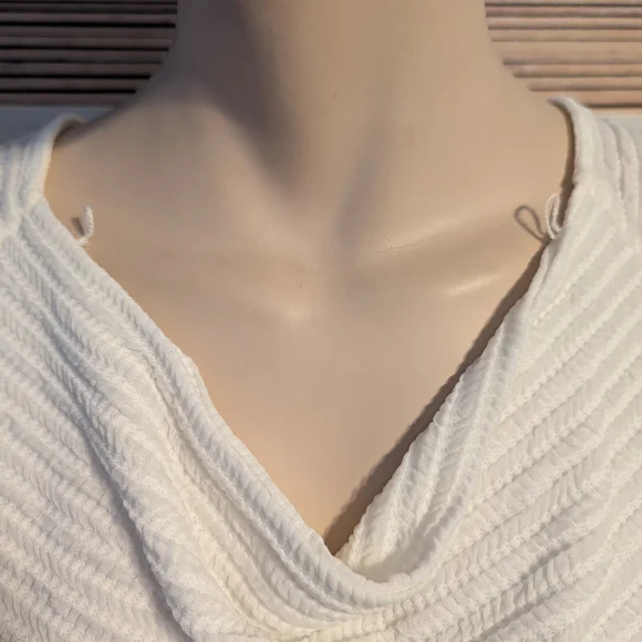 Nwt Worthington White Textured Women's Blouse Stretch Dress Casual Xlarge - Picture 4 of 8